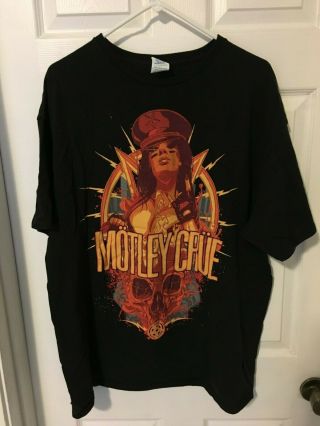 Licensed Xxl Motley Crue 2015 " All Bad Things " Final Tour Concert Shirt 2xl