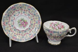 Queen Anne Royal Bridal Gown Cup & Saucer