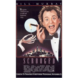 1988 Scrooged Promo: Bill Murray Vintage Print Ad