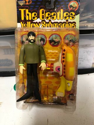 The Beatles George Harrison With Yellow Submarine Mcfarlane Action Figure - Hal