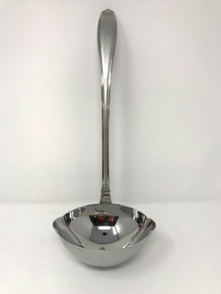 Rare Princess House Barrington Stainless Steel Ladle Large Spoon Last One