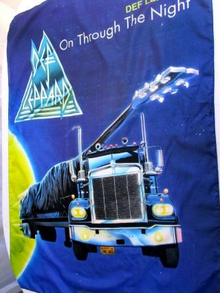 Def Leppard.  Fabric.  Poster / Flag / Wall Banner.  Made In Italy.  42 " X 31 ".