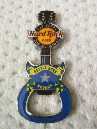 Hard Rock Cafe Las Vegas The Flag Guitar Bottle Opener Magnet