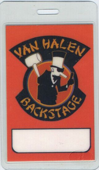 Van Halen 1984 Laminated Backstage Pass
