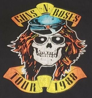 Guns N Roses Appetite For Destruction 1988 Tour Xxl T Shirt