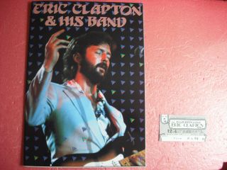 Rare Eric Clapton Japan Tour Program 1979 Japanese Concert Brochure Ticket Stub