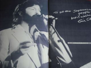 RARE ERIC CLAPTON Japan Tour Program 1979 Japanese Concert brochure Ticket Stub 5