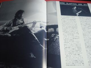 RARE ERIC CLAPTON Japan Tour Program 1979 Japanese Concert brochure Ticket Stub 7