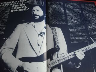 RARE ERIC CLAPTON Japan Tour Program 1979 Japanese Concert brochure Ticket Stub 8