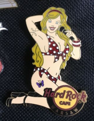 Hard Rock Cafe Warsaw Bikini Girl Pin - Le
