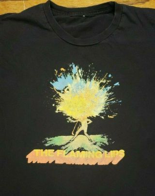 The Flaming Lips Exploding Head Shirt Large Adult Black At War With Mystics 2006