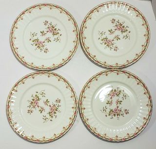 Set Of 4 Duchess Fine Bone China Salad Plates Made In England