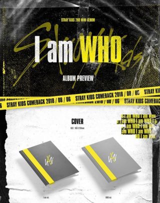 Stray Kids - I Am Who 2nd Mini Album Cd,  Photobook,  Qrcard,  Lyricsposter