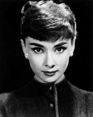 Audrey Hepburn Stunning Head Shot 1950 
