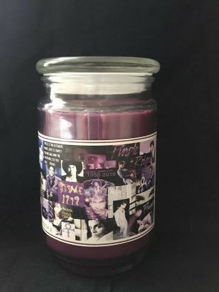 Prince Paisley Park Purple Rain Jar Candle Logo Symbol Music Npg Tribute Photo