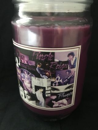 PRINCE Paisley Park Purple Rain JAR CANDLE LOGO Symbol MUSIC NPG TRIBUTE Photo 3