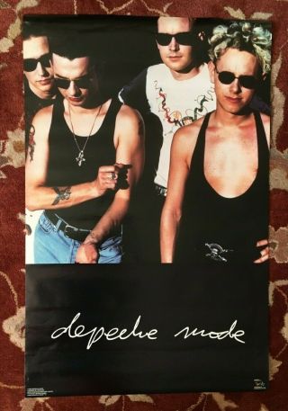 Depeche Mode Rare Commercial Poster From 1990 (funky Enterprises)