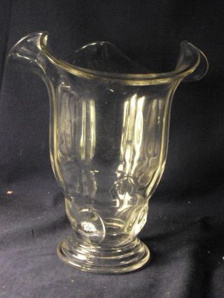 Martinsville Moondrops 7.  5 " Vase Clear Glass