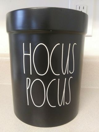 Rae Dunn Hocus Pocus Black Ceramic Utensil Holder / Crock