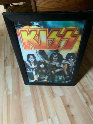 Kiss 3d 11 X 17 Framed Poster,  Gene Simmons,  Demon,  Catman,  Spaceman