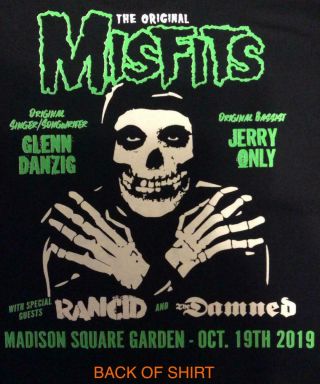 The Misfits Msg Nyc Event Shirt 10/19 Last Show L Madison Square Garden