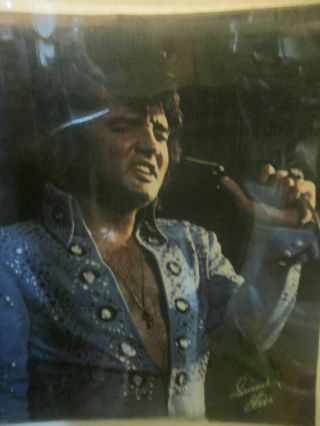 Rare Elvis Concert Poster At Shows 1970 