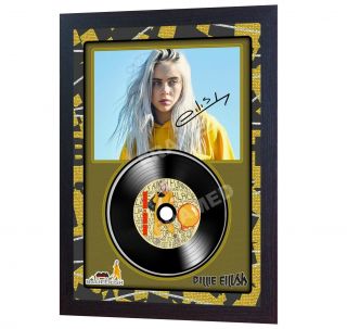 Billie Eilish Bellyache Music Signed Framed Photo Lp Vinyl Perfect Gift