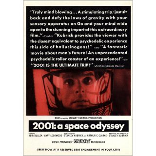 1968 2001 A Space Odyssey Promo: Truly Mind Blowing Vintage Print Ad