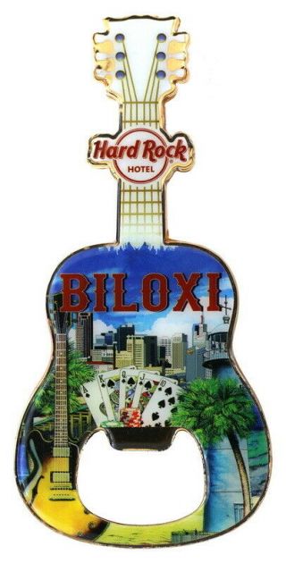 Hard Rock Hotel Biloxi V15 City Magnet Bottle Opener