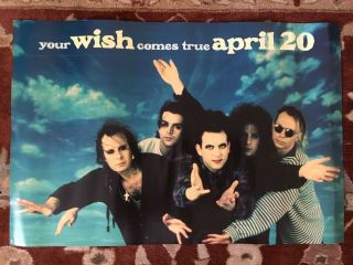 The Cure Wish Rare Advance Promotional Poster 20 " X30 "