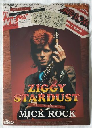 Rare 1996 David Bowie Calendar - Photos By Mick Rock - In Orig Shrinkwrap