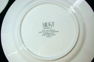 Mikasa Hampton Bays Ultra Cream Set of 4 Salad Plates Embossed Shells Dy900 4