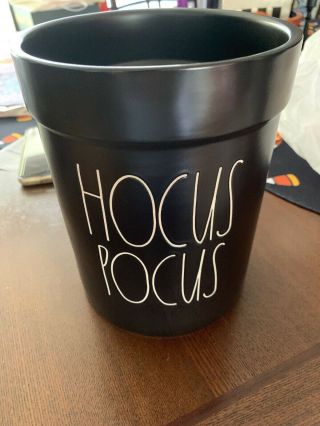 Rae Dunn Hocus Pocus Black Ceramic Utensil Holder Crock