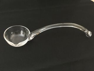 Vintage 1950’s Clear Glass 13” Punch Bowl Ladle