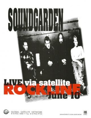 Chris Cornell Soundgarden Rare 1996 Promo Trade Ad Poster Usa Audioslave