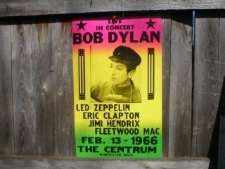 Bob Dylan Concert Poster San Francisco 1969 Expressionism 14x22