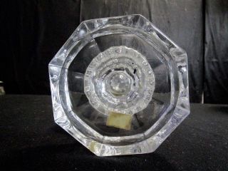 BEYER Bleikristall Large Crystal Candy Dish with Lid - Grape Pattern 8