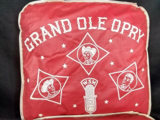 Vtg GRAND OLE OPRY Seat Cushions Nashville Tennessee 1950 ' s Souvenirs PAIR 2