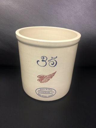 Red Wing Stoneware Crock 35 Small Crock Rare Red Wing Minn.