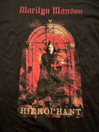 Marilyn Manson 2007 Hierophant Vintage Tee Shirt Size L