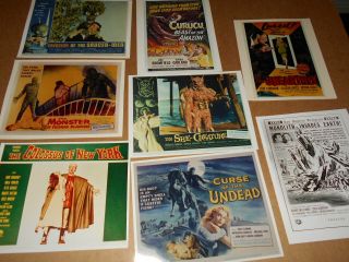 Horror Sci Fi 8 Ad Art Photos Monster Piedras Blancas Unearthly Colossus Others