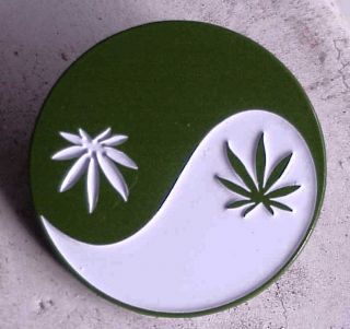 10 (ten) Whlsl Grateful Dead Relix Ying Yang Pot Marihuana Dab 1 1/2 In Hat Pin