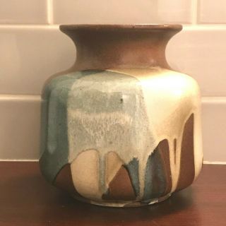 Robert Maxwell Drip Vase.  California Mid Century Pottery Craft