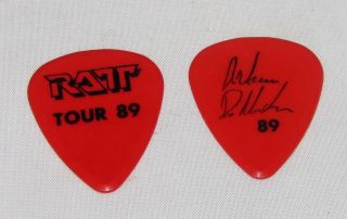 Ratt Warren De Martini Tour 89 Double - Sided Guitar Pick Xlnt Worldwide
