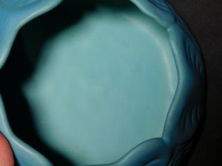 Antique Van Briggle Art Pottery Bowl Arts Crafts Ming Blue Early 4