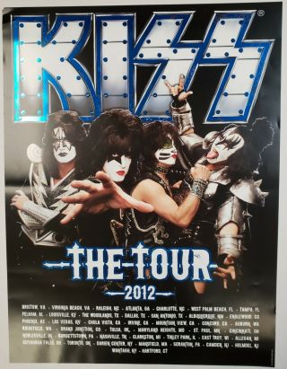 Kiss The Tour 2012 Concert Poster