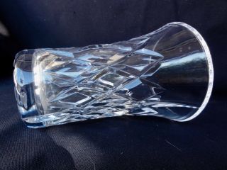 VINTAGE CLEAR CRYSTAL - ETCHED - GORGEOUS VASE - MARKED VAL ST LAMBERT 4