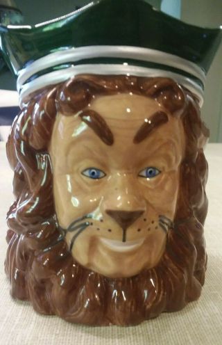 Vintage 3d Wizard Of Oz Large Ceramic Mug Cowardly Lion Turner Ent 1999