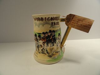 Vintage Crown Devon Fieldings Widdicombe Fair Musical Mug / Stein / Tankard 1930