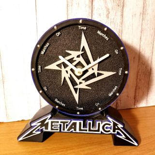 Metallica Time Marches On Desktop Clock Black Collectible 2002